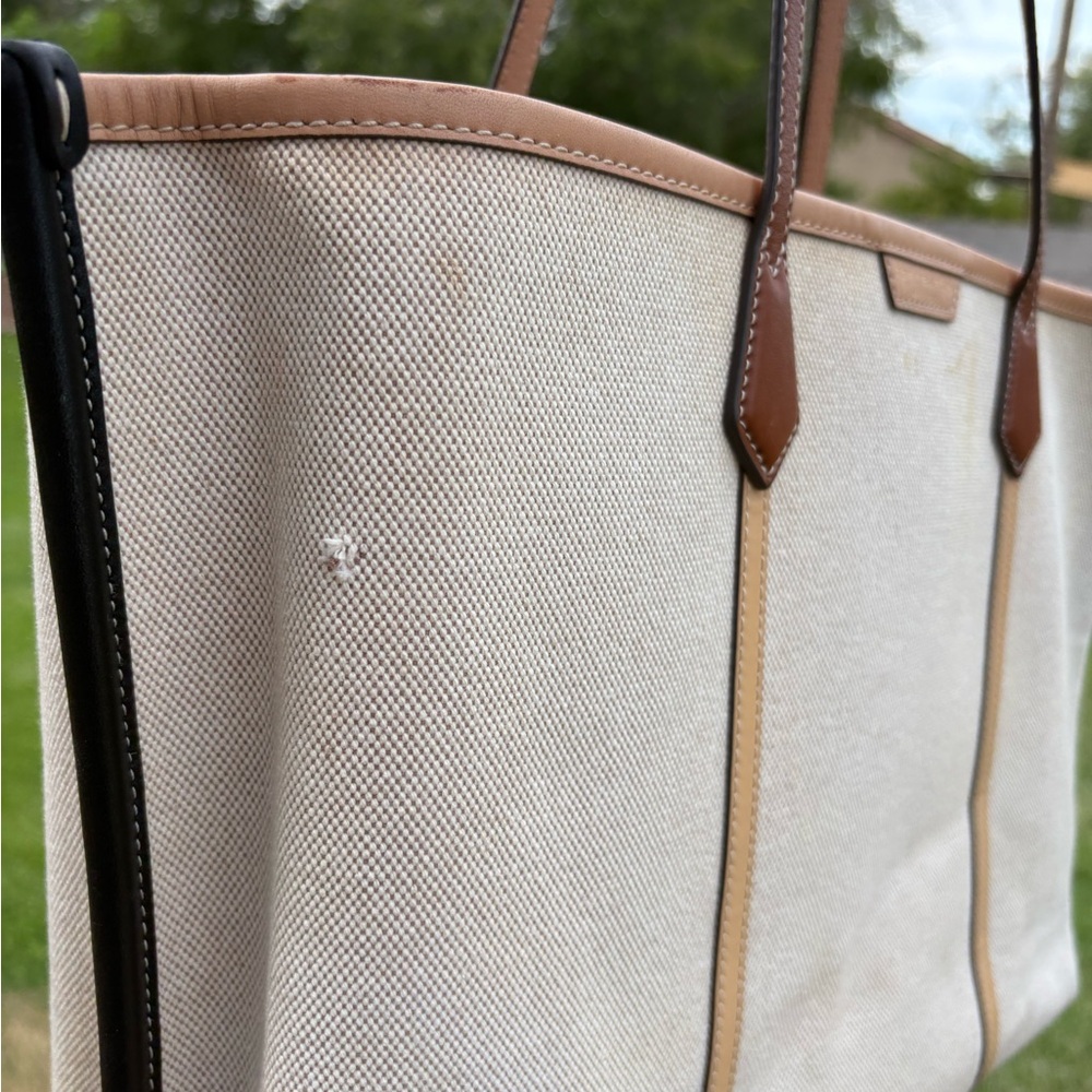 Tory Burch Cream and Brown Women's Tote Bag. Clean! - Picture 3 of 16